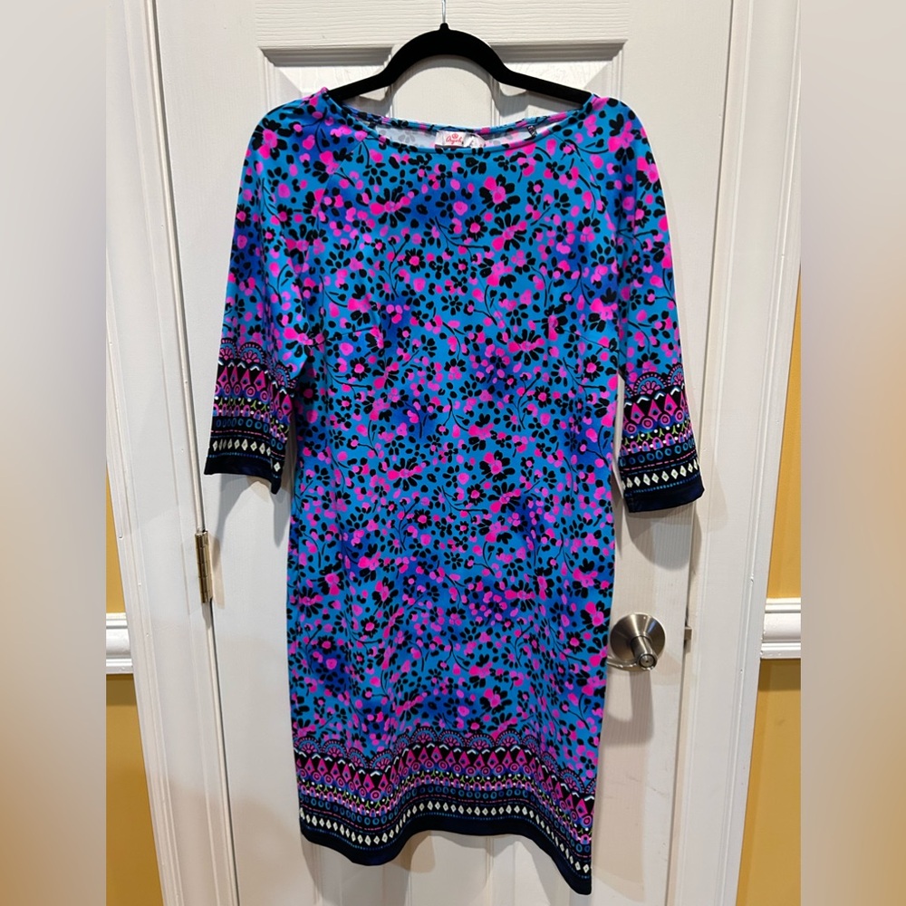 UPF 50 Aryeh Dress knee length 3/4 sleeves new S